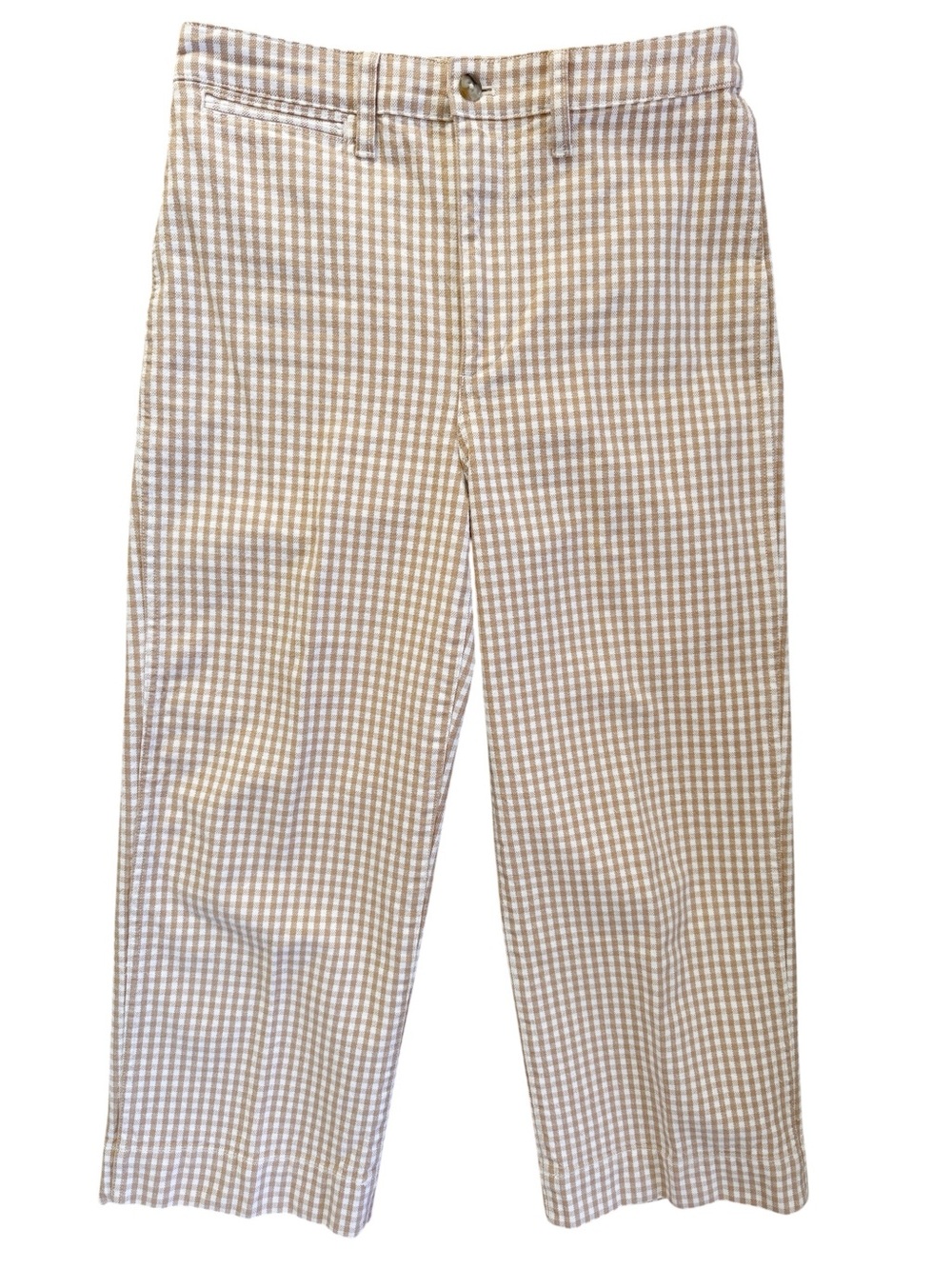 MADEWELL Gingham Check Slim Emmet Wide Leg Pants Size 29 - Picture 2 of 15